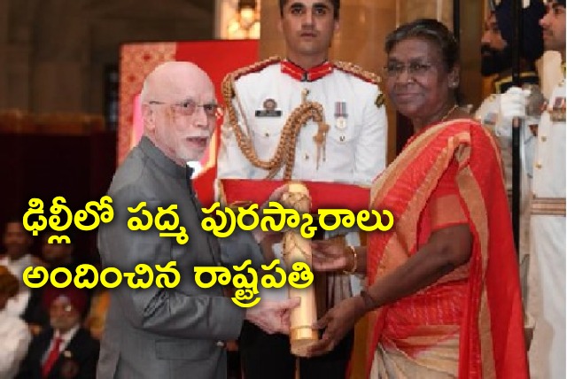 President Droupadi Murmu presents Padma awards