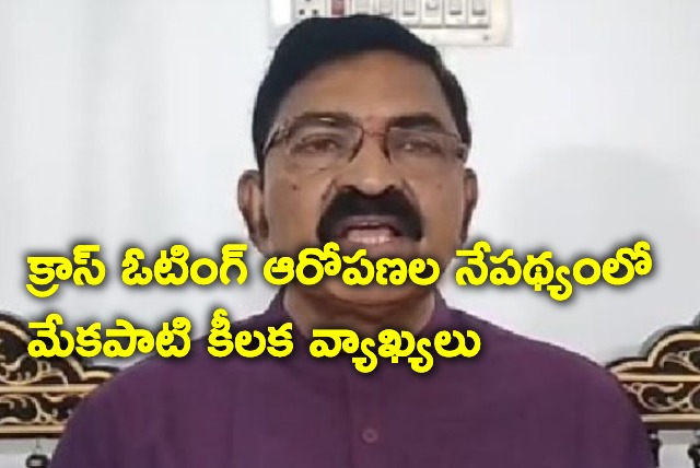 I voted for YSRCP says Mekapati Chandra Sekhar Reddy