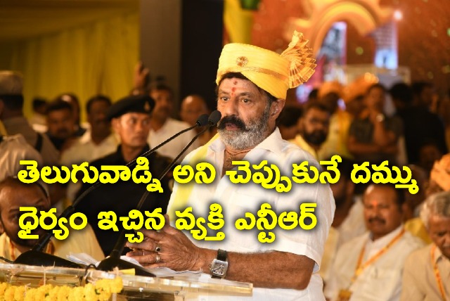 Balakrishna speech in TDP Foundation Day event 