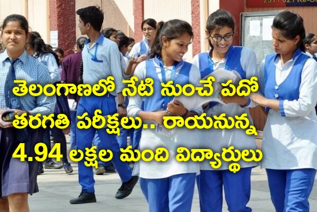 10th exams in Telangana starts from today