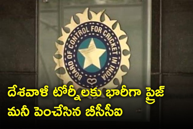 BCCI hikes prize money for domestic cricket tourneys 