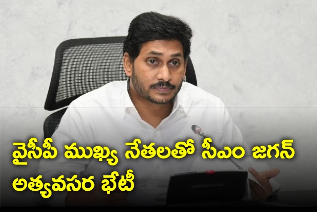 cm jagan meeting with party key leaders