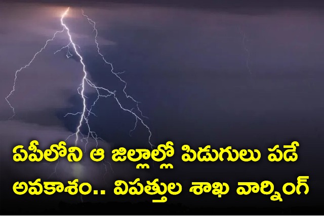 IMD Issues Thunderstorm Warning In Andhra Pradesh