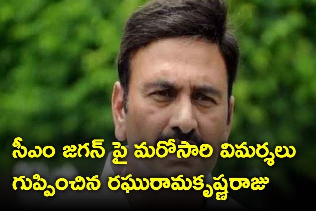 raghu raju fires on Jagan