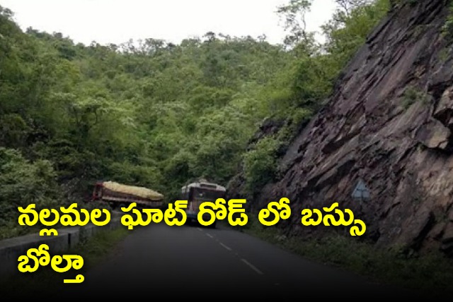 Private bus accident in Nallamala Ghat Road