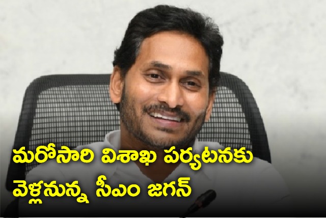 CM Jagan going to Vizag