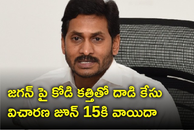 Attack on Jagan case hearing adjourned to June 15 