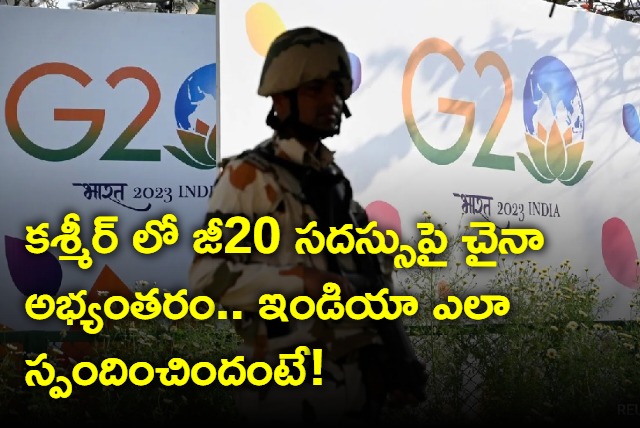 China Opposes G20 Meeting In Kashmir Indias Response