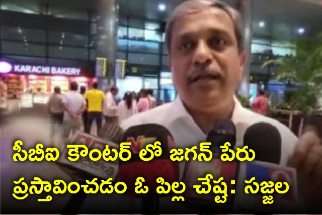 Sajjala opines on CBI mentioning CM Jagan name in counter 