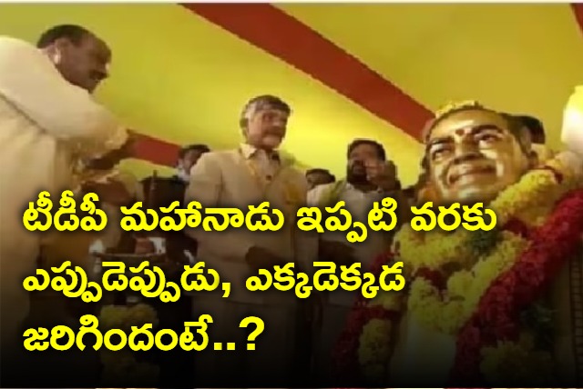 TDP Mahanadu venues so far since begining