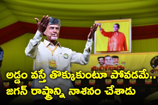 Chandrababu speech in Mahanadu