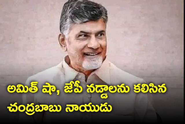 Chandrababu Naidu meets Amit Shah