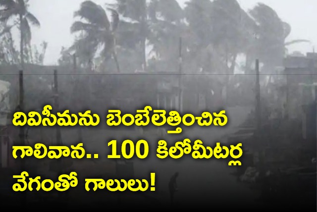 Stormy Winds Shakes Krishna District Diviseema