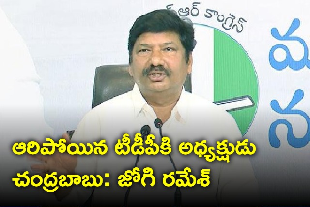 minister jogi ramesh comments on chandrababu