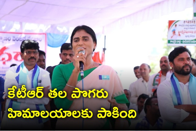 Sharmila slams KTR