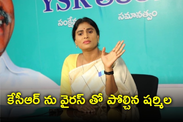 YS Sharmila compares CM KCR with virus 