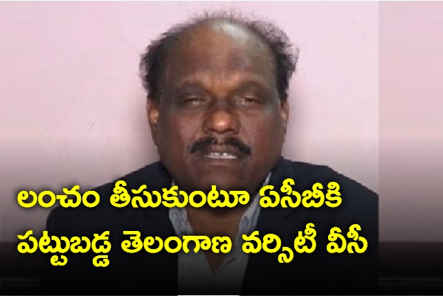 Telangana University VC caught redhandedly by ACB Officials