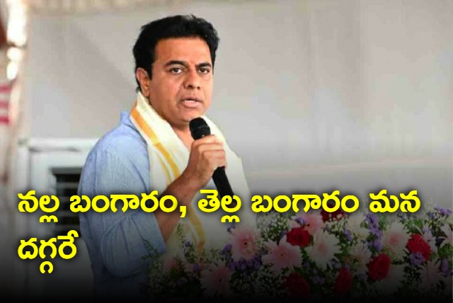 We have black gold and white gold says KTR