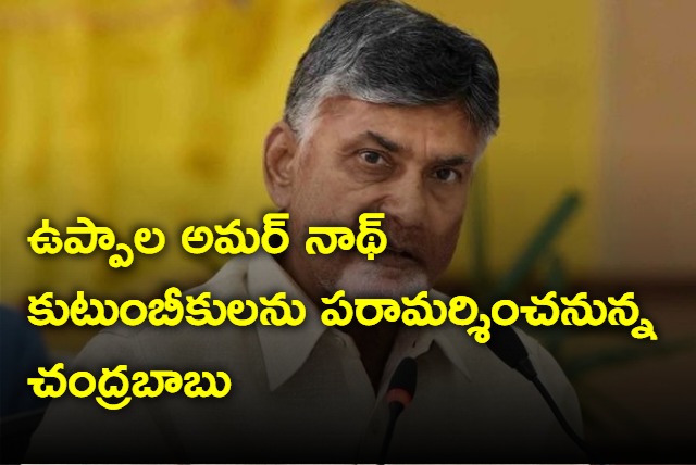 Chandrababu to meet Uppala Amarnath family