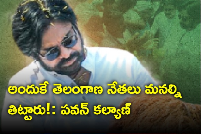 Pawan Kalyan says why telangana leaders blaming ap