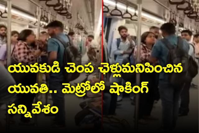 Woman Scolds Slaps Man in Delhi Metro video goes viral