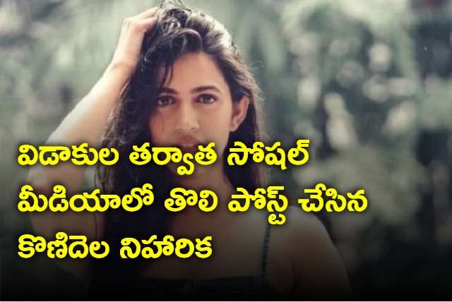 Konidela Niharika first post in social media after divorce