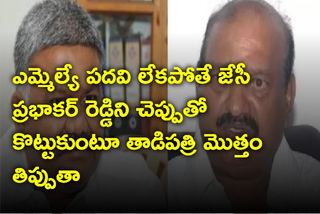 Pedda Reddy challenge to JC Prabhakar Reddy