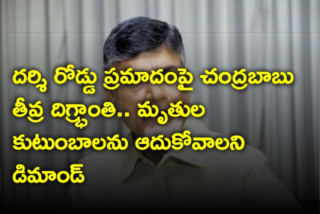 TDP Chief Chandrababu shocked over Darshi road accident