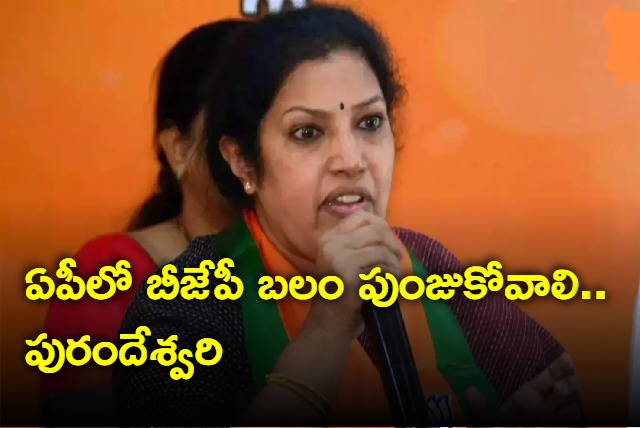 BJP Ap president Daggubati Purandeswari Pressmeet