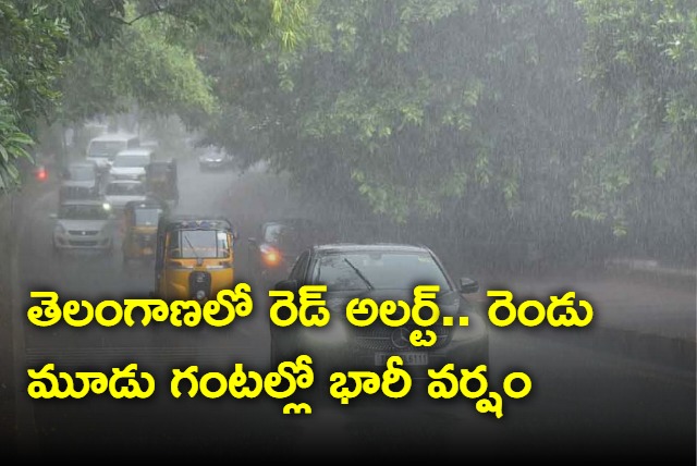 Heavy rain alert for Telangana and Andhrapradesh