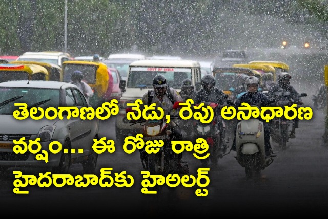 High Alert in Hyderabad from IMD