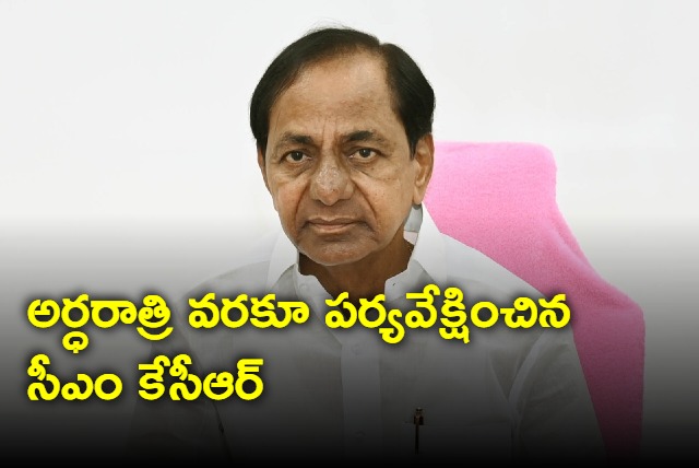 CM KCR monitors rain and flood situation till late night