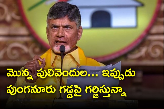 Chandrababu challenges minister Peddireddy 