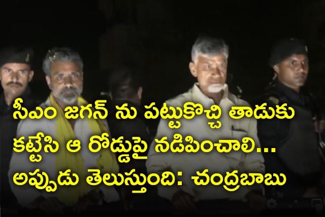 TDP Chief Chandrababu fires on CM Jagan