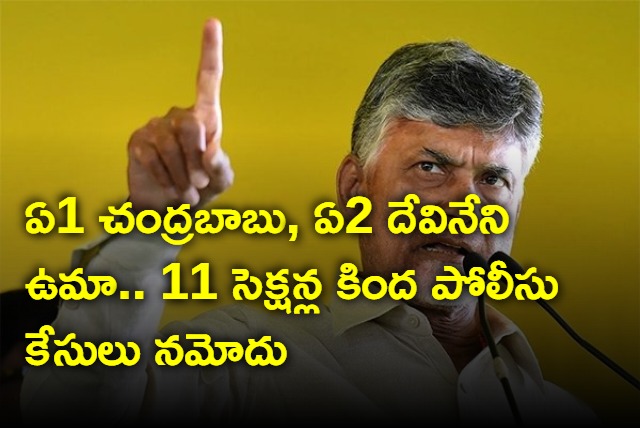 Police case against Chandrababu