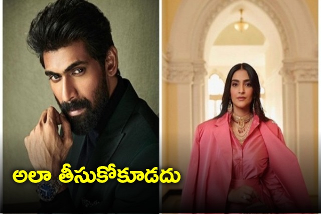 Rana Daggubati apologises to Sonam Kapoor for saying she wasted Dulquer Salmans time on The Zoya Factor