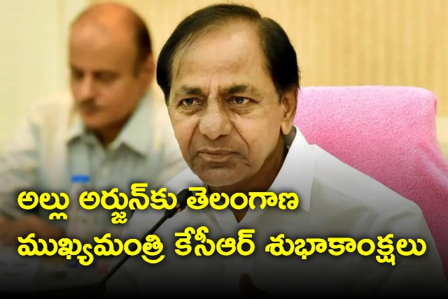 TS CM KCR appreciates Allu Arjun and RR team for winning national awards