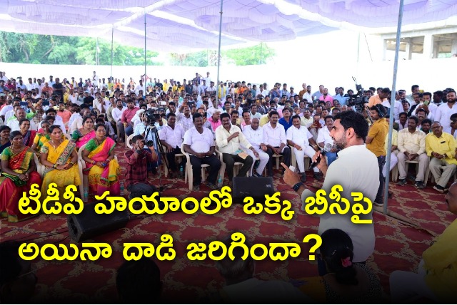 Nara Lokesh held meeting with BC communities people 