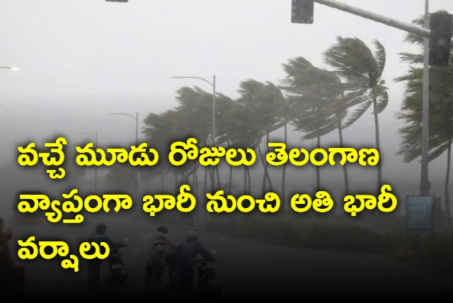 Rain forecast for Telangana