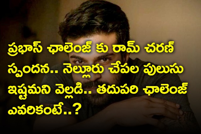 Ramcharan recipe challenge to Rana