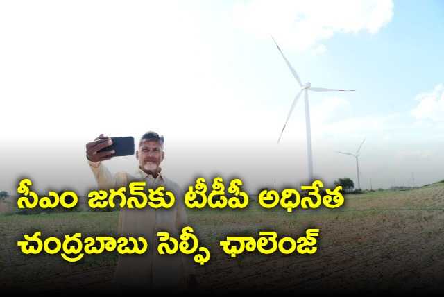 Chandrababu selfie challenge to CM Jagan