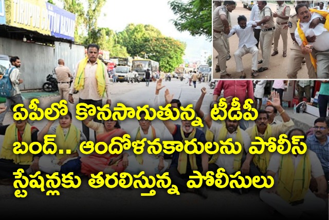 AP bandh continues as called by TDP