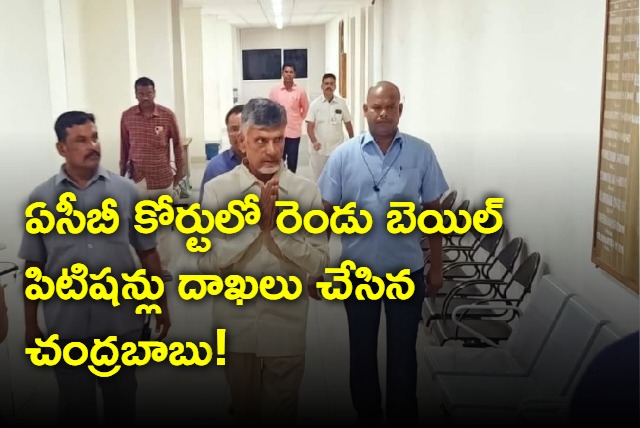 Chandrababu Naidu fiels bail petition in ACB Court