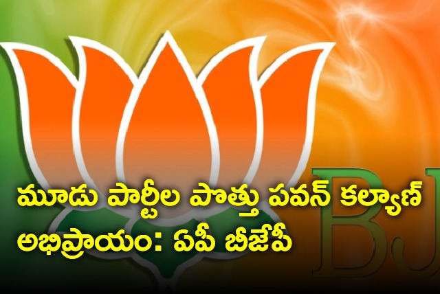 AP BJP on alliance with TDP and Janasena 