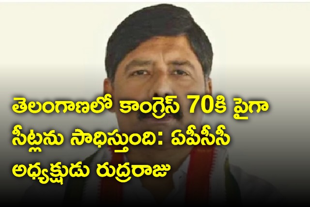 Congress will win more than 70 seats in Telangana says APCC President Gidugu Rudra Raju