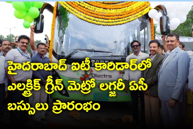 Elecrict buses in Hyderabad IT corridor