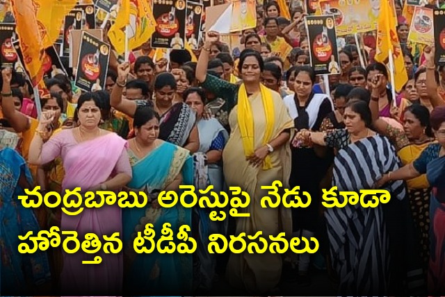 Protests continues in state condemns Chandrababu arrest