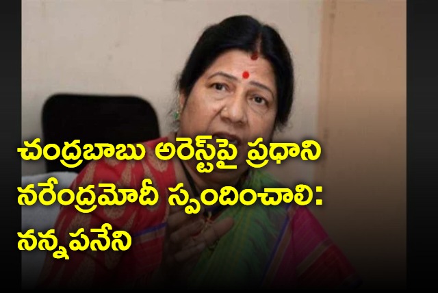 PM Modi should talk about chandrababu arrest says nannapaneni