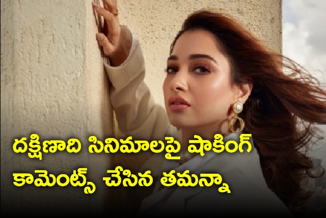 Tamannaah sensational comments on south film industry