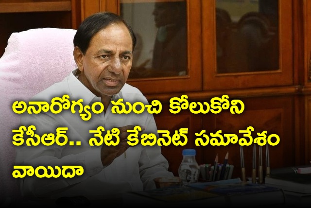 Telangana cabinet meeting postponed due to KCR health